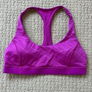 Bright Lululemon T-back sports bra